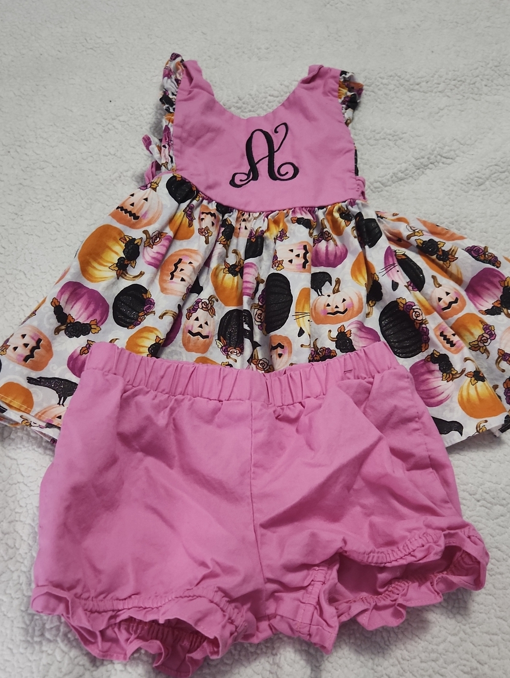 Ricrac & Ruffles Halloween Fall 2 piece set Size 5